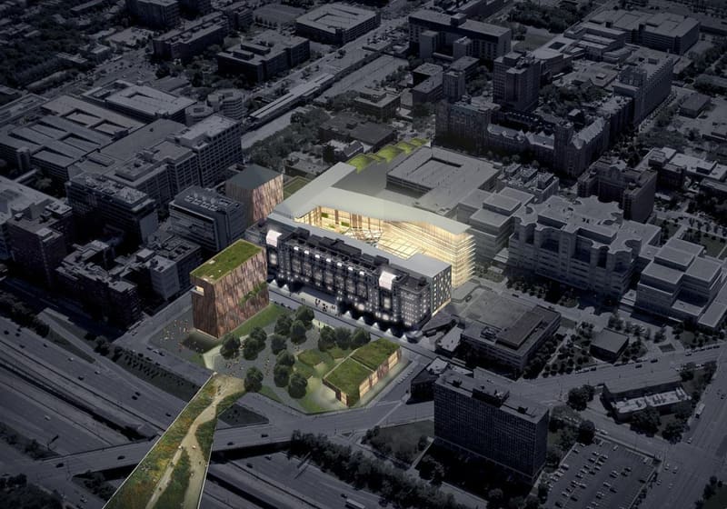 Old Cook County Hospital Adaptive Reuse Epicenter: Work/Live/Heal