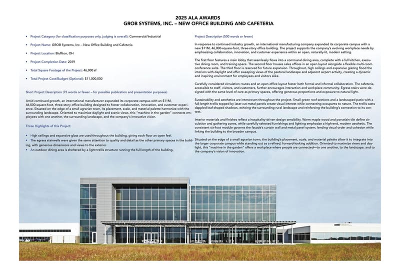 GROB Systems, Inc. – New Office Building and Cafeteria