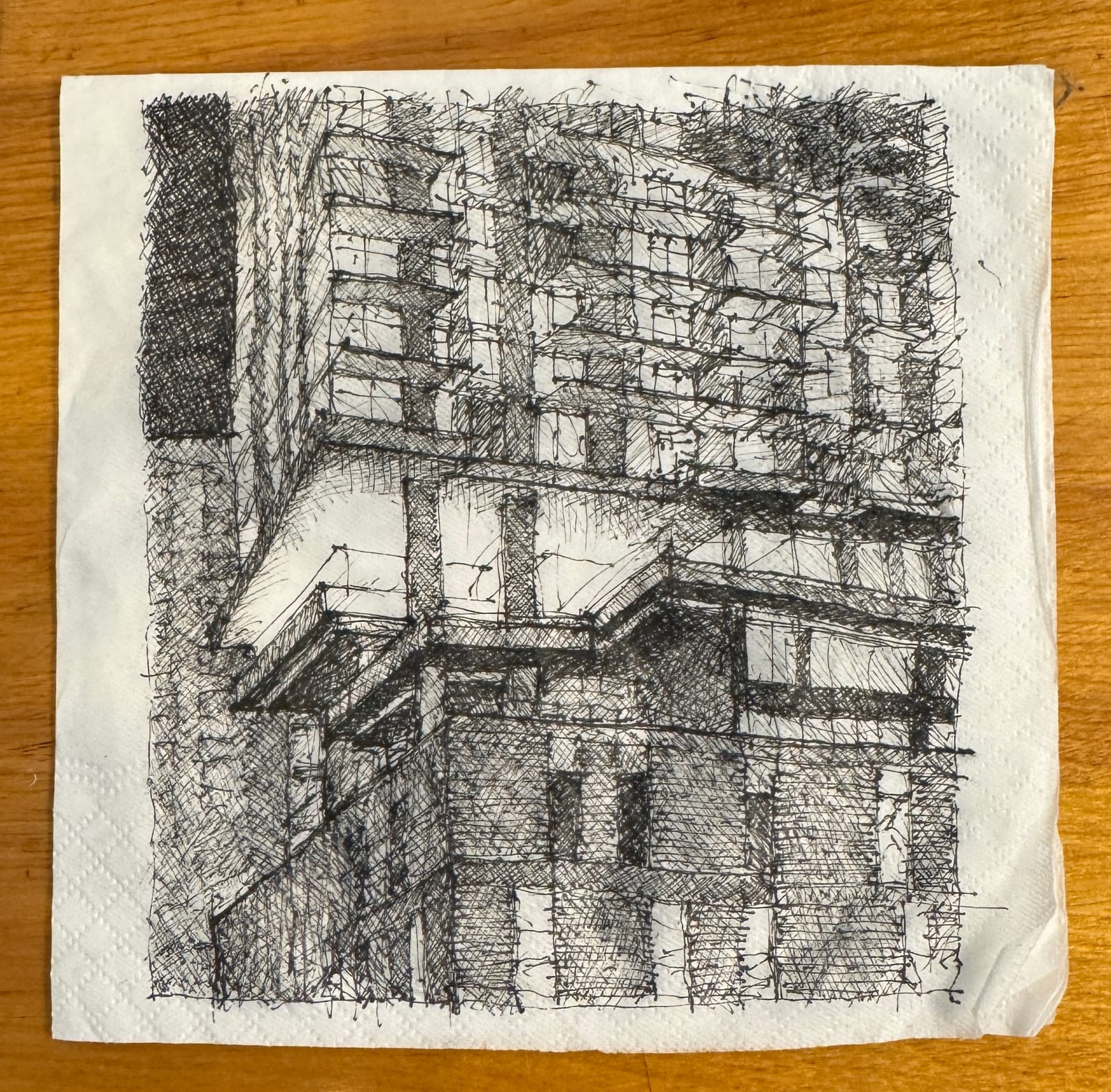 Napkin sketch by Gregory Klosowski